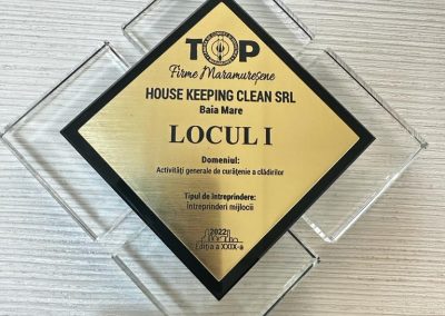 House Keeping premiul I 2022 curatenie cladiri